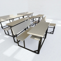 Ensemble de chaises de bureau en bois, table et chaises de lecture pour l'école