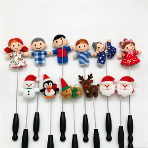 Varillas de control personalizadas para marionetas de peluche de aula, varillas de control para cuentos, forro de malla bordado, material suave, suministros para hacer marionetas - Product Image 4