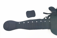 Attelle dorsale TLSO noire avec système de serrage à 10 poulies et taille réglable du XS au 2XL
