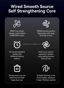 350W Filaire Bâton Rechargeable Aspirateur Droit Hepa Filtration Léger Moteur Brushless pour <span class=keywords><strong>Tapis</strong></span> Sols Pet Allemand - Product Image 3
