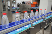 Ensemble complet d'eau potable automatique pour petites entreprises 3 en 1 Machine de remplissage bouchage et d'emballage de bouteilles d'eau minérale pure pour animaux de compagnie