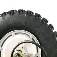 Moteur de moyeu à engrenages sans balais 14 pouces 100 Nm à faible vitesse et couple élevé, batterie au lithium, roue arrière, véhicule tout-terrain à poussée au pouce pour sable