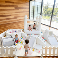 Bonne location ensembles de jeux souples en mousse blanc gris location de fêtes événementielles ensemble d'équipement de jeux souples pour enfants ensemble de jeux souples pour tout-petits bébés