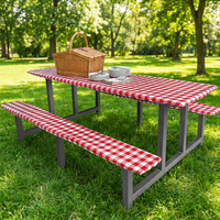 Nappe réutilisable moderne en PEVA imprimé, avec support en flanelle non tissée, motif géométrique écologique, imperméable, motif arbre vert à carreaux, de haute qualité