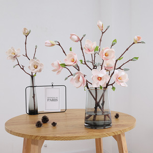 Fleur de Magnolia Artificielle en Soie Blanche Haute Simulation pour Décoration Intérieure et Accessoires de Mariage - Product Image 3