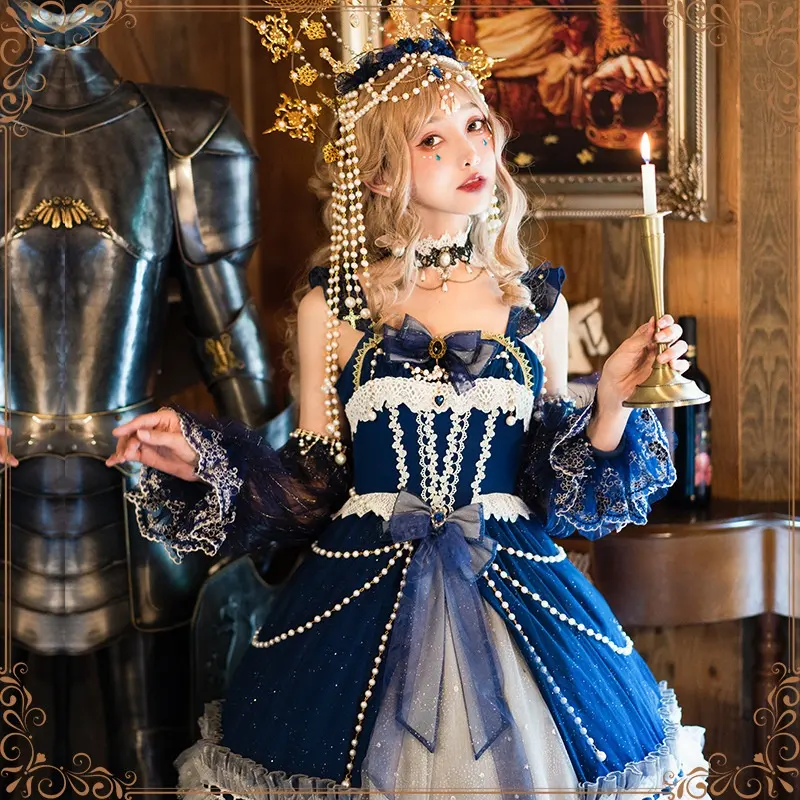 Original Design Anime Cosplay Kostüm Lolita Abend party Kleider Punk Gothic Lady Lolita Kleid Prinzessin Cosplay