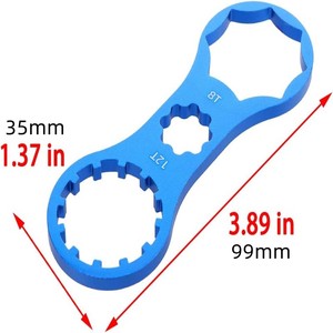 Herramienta de Reparación de Horquilla Delantera de Bicicleta para Horquillas de Suspensión SR <span class=keywords><strong>Suntour</strong></span> <span class=keywords><strong>XCR</strong></span>/XCM/XCT/RST, Llave para Extraer e Instalar Tapas - Product Image 3