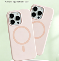 Casing Handphone Silikon Seri 17-14 dengan Pelindung Lensa Magnetik Anti Benturan, Desain Warna Polos dan Lapisan Semprot