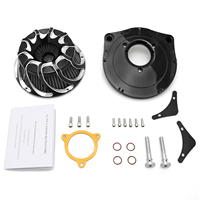 Filtre à air inversé à haut débit Drift pour Harley M8 Big Twin Touring, Softail, Dyna et Sportster
