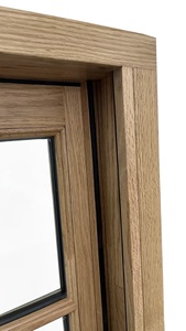 Thiết kế mới màu gỗ rắn gỗ đơn treo cửa sổ cửa sổ gỗ - Product Image 2