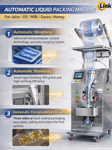 เครื่องบรรจุถุงน้ำมันอเนกประสงค์ เครื่องบรรจุของเหลวอัตโนมัติสำหรับนมถั่วเหลืองและน้ำบริสุทธิ์ - Product Image 4