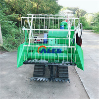 Machine de récolte de riz moissonneuse-batteuse en caoutchouc à bas prix