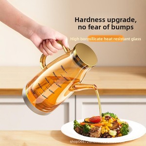 Glass oil <b>bottle</b> for home kitchen non-greasy high borosilicate oil <b>bottle</b> large capacity seasoning <b>bottle</b> - Product Image 5
