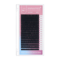 ANNAFRIS Méga Volume Noir Doux et Très Léger Mélange de Cils Synthétiques Longueur 0.05 0.07 0.10 0.12mm Extensions de Cils Wispy