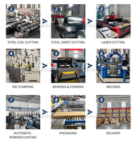 Armoires de rangement d'outils industriels OEM ODM pour atelier à domicile, entrepôt, 2 tiroirs, étagères réglables, armoire à outils en acier robuste