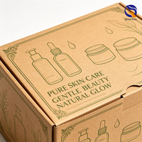 Boîte d'emballage pliable en carton ondulé robuste, imprimée sur mesure, écologique, pour l'expédition d'abonnements e-commerce