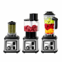 Mixeur Blender 3-en-1 Professionnel Robuste : Machine à Smoothies, Extracteur de Jus, Broyeur à Glace – Le Meilleur Mixeur Commercial