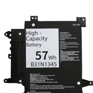 Batería de Repuesto para Portátil ASUS TP500 TP500L TP500LA TP500LB TP500LN, Nueva de Fábrica, B31N1345, 57Wh, 5000mAh - Product Image 2