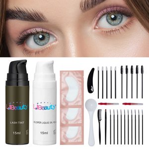 Kit de tinte de <span class=keywords><strong>cejas</strong></span> DIY al por mayor, kit de tinte de <span class=keywords><strong>cejas</strong></span> líquido híbrido profesional, kit de pestañas y <span class=keywords><strong>cejas</strong></span> de larga duración personalizado con tinte - Product Image 1