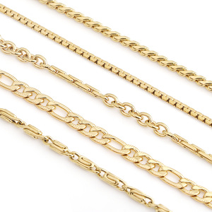 Collares de Moda, Cadenas de Acero Inoxidable con Revestimiento PVD, Varios Estilos, Cadena en Forma de O, Joyería Unisex para Regalo - Product Image 5