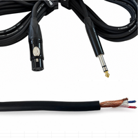 Câble de microphone XLR mâle-femelle OEM RH-X060 avec blindage spiralé, gaine en PVC, conducteur en cuivre sans oxygène