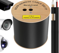 Câble coaxial RG59, câble à double blindage, conducteur en cuivre nu, câble RG59 pour système de caméra de surveillance, câbles CCTV/DVR/TV