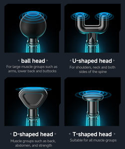 <span class=keywords><strong>Mini</strong></span> pistola de masaje eléctrica inteligente portátil de 4 cabezales, equipo de Fitness multifuncional para el hogar para masajeador recargable de tejido profundo - Product Image 5