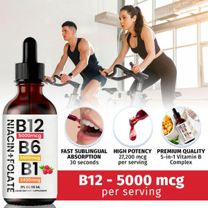 Complejo de <span class=keywords><strong>Vitamina</strong></span> <span class=keywords><strong>B</strong></span> OEM en Gotas Líquidas Sublinguales, Complejo de <span class=keywords><strong>Vitamina</strong></span> <span class=keywords><strong>B</strong></span> Líquida, <span class=keywords><strong>Vitamina</strong></span> B1 B3 B6 <span class=keywords><strong>B12</strong></span>, Suplemento para Apoyar el Metabolismo - Product Image 5