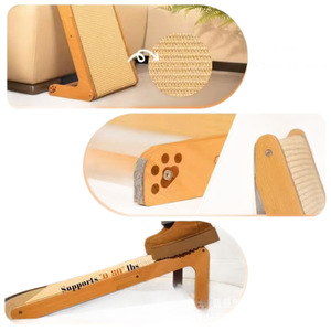 Rascador de sisal para gatos, montado en la pared, resistente al desgaste, sin pelusas, tapete antiarañazos, protector de sofá, rascador para gatos - Product Image 1
