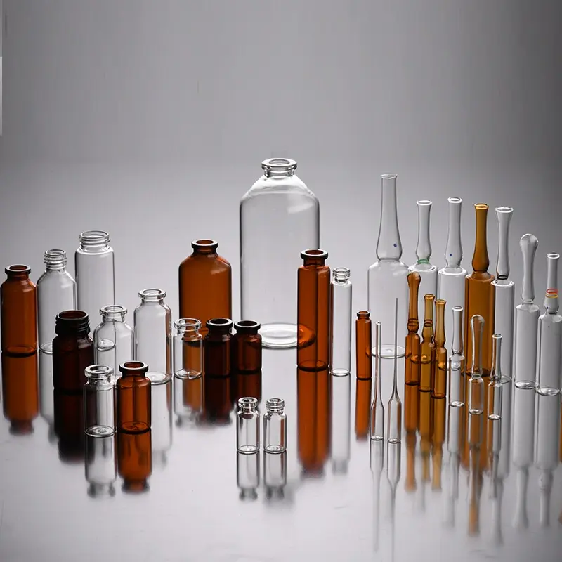 High Quality amber clear neutral Borosilicate 1ml 2ml 5ml 10ml 15ml 20ml amber pharmaceutical glass vial