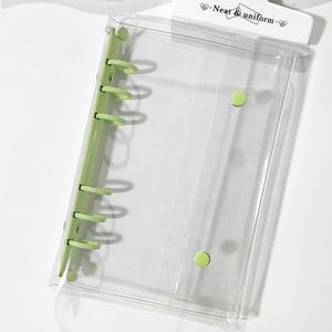 Protège-cahier transparent en PVC HONGEN, classeur simple pour carnet de notes, couverture de <span class=keywords><strong>rangement</strong></span>, 60 <span class=keywords><strong>feuilles</strong></span>, spirale, <span class=keywords><strong>feuilles</strong></span> mobiles, format <span class=keywords><strong>A3</strong></span> - Product Image 5