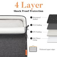 Sac de transport pour ordinateur portable 15,6 17,3 pouces |   Sacoche d'ordinateur portable en tissu hydrofuge, légère, à ouverture par le haut