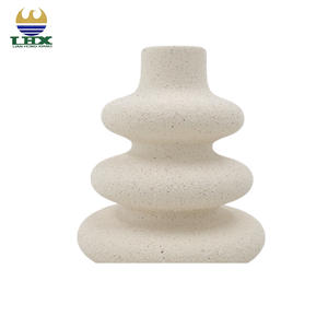 निर्माता गर्म बिक्री nordic न्यूनतम सिरेमिक <span class=keywords><strong>vase</strong></span> मैट रेत-ग्लेज्ड स्टेक्ड रिंग फूल vese लिविंग रूम टेबलटॉप सजावट ves। - Product Image 3