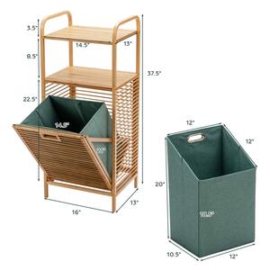 Panier à <span class=keywords><strong>linge</strong></span> mince tissé en bambou naturel Panier à <span class=keywords><strong>linge</strong></span> amovible en bois avec couvercle Panier à <span class=keywords><strong>linge</strong></span> en bambou - Product Image 2