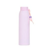 Nouvelle Tasse en Verre Thermorésistant Couleur Unie avec Bouchon à Vis, Gobelet Portable pour Étudiants, Idéal pour la Rentrée Scolaire et l'Usage Quotidien