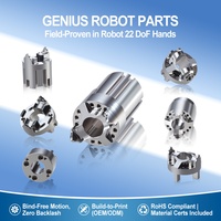 Kit de joint de doigt bionique usiné CNC de haute précision avec alliage spécial haute résistance pour applications IA de robots humanoïdes 22-DOF