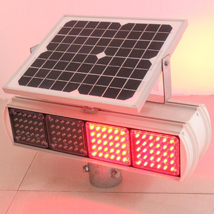 Lumière stroboscopique de feu de signalisation LED <span class=keywords><strong>double</strong></span> flash rouge et bleu solaire de haute qualité - Product Image 6