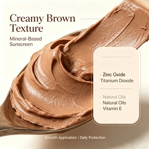 Crème <span class=keywords><strong>solaire</strong></span> minérale teintée SPF30 PA+++ Vegan Bio 50ml Protection <span class=keywords><strong>solaire</strong></span> visage pour le <span class=keywords><strong>surf</strong></span> et la natation - Product Image 3