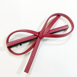 Pu מתוק גדול שיער קשת קליפ שיער אופנתי עבור בנות סתיו אבזרים - Product Image 4