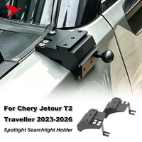 Support de fixation pour éclairage de fossée pour Chery Jetour T2 Traveller, support de LED pour montant A, charnière de capot, aluminium, accessoires de voiture tout-terrain 4x4