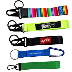 Stylish High Quality Custom Logo Keychains Arabiner Olecranon Hook Short <b>Lanyards</b> Keychain - Product Image 2