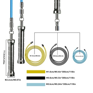Mogold 1/4lb 1/2lb nhảy dây trọng nhanh Clip dây cáp chuyên nghiệp nặng nhảy dây cho tập thể dục tập thể dục giảm cân - Product Image 3