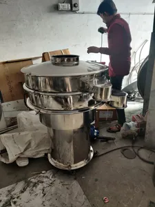 Machine de tamisage vibratoire numérique automatique en acier inoxydable à haute efficacité avec composants PLC pour le criblage et le classement des poudres microniques en Inde - Product Image 3