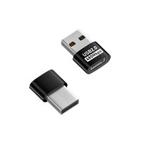 Adaptor OTG USB-C Female ke USB2.0 Male Baru dengan Output DC Mendukung Transfer Data 10W 480Mbps untuk Ponsel