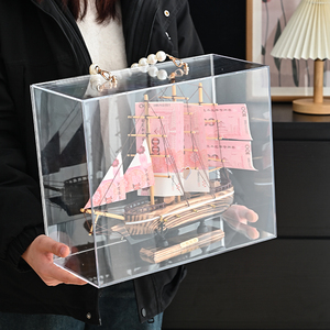 Caja de flores acrílica de alta transparencia, caja de regalo de flores hecha a mano de lujo para arte de tienda de flores, cajas de embalaje al por mayor - Product Image 5
