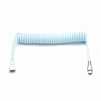 Câble de charge USB magnétique, câble de données USB C USB-C avec connecteur Pogo Pin, câble d'extension en spirale magnétique N52 personnalisé, câble enroulé en spirale