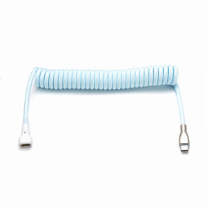 مغناطيس USB Pogo Pin USB C or Data Cord مخصص N52 ملف مغناطيسي حلزوني مجعد زنبرك تمديد كابل ملفوف - Product Image 6