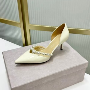 Zapatos de Tacón Alto con Correa en el Tobillo, Elegantes y Transpirables, para Novia, Color Blanco, Punta en Pico, Cómodos para Mujer, para Boda, Verano - Product Image 4