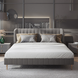 Gli ultimi mobili per camera da <span class=keywords><strong>letto</strong></span> progettano la struttura <span class=keywords><strong>del</strong></span> <span class=keywords><strong>letto</strong></span> King Size <span class=keywords><strong>con</strong></span> la <span class=keywords><strong>testiera</strong></span> <span class=keywords><strong>del</strong></span> <span class=keywords><strong>letto</strong></span> <span class=keywords><strong>del</strong></span> cuscino - Product Image 2
