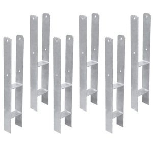 Forma H 91x91x600mm Soporte triangular <span class=keywords><strong>de</strong></span> <span class=keywords><strong>hierro</strong></span> galvanizado Manga <span class=keywords><strong>de</strong></span> tierra Parasol Soporte <span class=keywords><strong>de</strong></span> poste Poste <span class=keywords><strong>de</strong></span> valla Tornillos <span class=keywords><strong>de</strong></span> manga Drive-In - Product Image 1